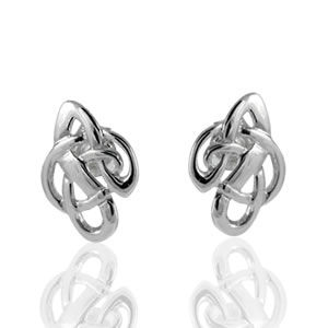 SER136 Celtic Knot Stud Earrings