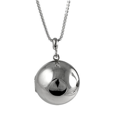 Locket on Sterling Silver Ball Locket