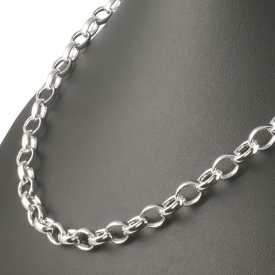 SN023 Oval Belcher Chain