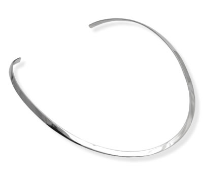SN103 Solid Silver Torc Collar