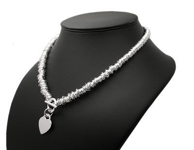 SN104 Sweetie Charm Necklace with Heart Charm