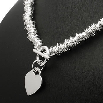 SN104 Sweetie Charm Necklace with Heart Charm