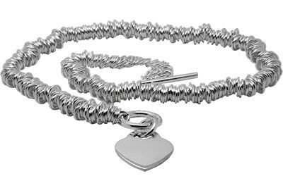 SN104 Sweetie Charm Necklace with Heart Charm