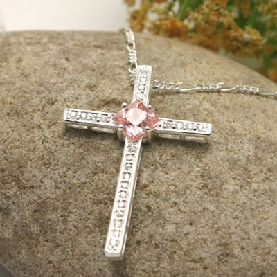 SP059 Pink and White Ice Cross