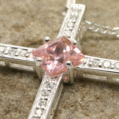 SP059 Pink and White Ice Cross