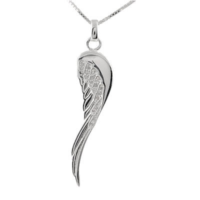 SP086 Angel Wing Silver Pendant