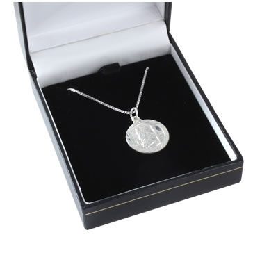 SP206 Small Double Sided St Christopher Pendant