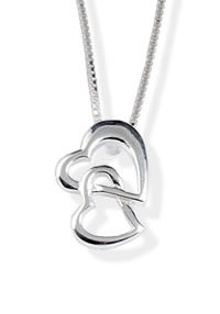 SS008 Heart Pendant and Earrings Set