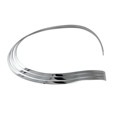 ST012 Triple Row Silver Torque Collar