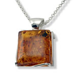 Handmade Honey Amber Pendant