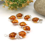 Honey Amber Circles Bracelet