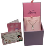 Children's Diamond Set Snowman Pendant