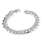 Mens Silver Curb Bracelet 11.50mm