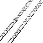Silver Figaro Chain 7.65mm Width