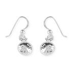 Christmas Pudding Silver Earrings