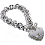 Large Padlock Charm Bracelet