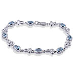 Blue Topaz Celtic Bracelet