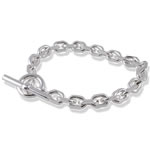 Heavy Solid Silver Cable Bracelet