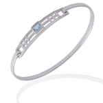 Blue Topaz Mackintosh Bangle