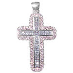 Huge Lavender and Pink Cross