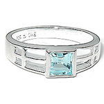 Blue Topaz Mackintosh Ring