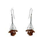 Amber Multi Bead Cluster Earrings
