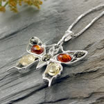 Amber Butterfly Pendant