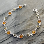 Green and Honey Amber Bracelet