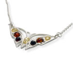 Amber Butterfly Necklace