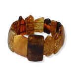 Multi Colour Amber Stretch Bangle