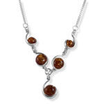 Amber Swirls Necklace