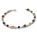 Contemporary Multi Colour Amber Bracelet