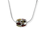 Marquise Amber Cluster Necklace