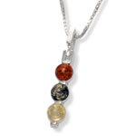 Contemporary Multi Colour Amber Pendant