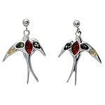 Swallow Amber Earrings
