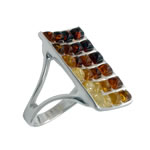 Graduated Colours of Amber Ring