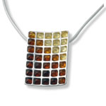 Graduated Colours of Amber Pendant