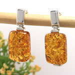 Handmade Unique Honey Amber Earrings