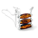 Triple Marquise Amber Necklace