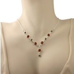 Green and Honey Amber Necklace
