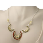 Multi Colour Amber Circles Necklace