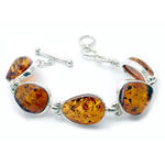 Handmade Adjustable Honey Amber Bracelet