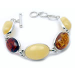 Multi Coloured Chunky Amber Bracelet
