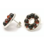 Round Cherry Amber Earrings