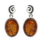 Baltic Amber Swirls Earrings
