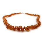 Graduated Honey Amber Bead Necklace