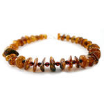 Honey and Cherry Amber Bead Necklace