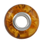 Cognac Amber Charm Bead