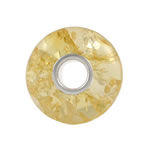 Lemon Amber Charm Bead