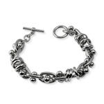 Stainless Steel Dumbell and Link Bracelet